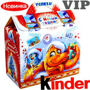 Сладкий подарок на Новый Год в жестяной упаковке весом 1200 грамм по цене 1762 руб в Дзержинске