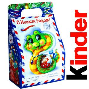 Детский подарок на Новый Год в жестяной упаковке весом 335 грамм по цене 1312 руб в Дзержинске