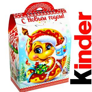 Детский подарок на Новый Год в жестяной упаковке весом 430 грамм по цене 1657 руб в Дзержинске