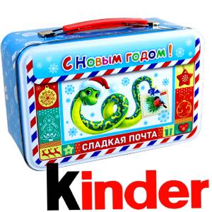 Сладкий подарок на Новый Год в картонной упаковке весом 430 грамм по цене 2136 руб в Дзержинске