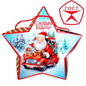 Детский подарок на Новый Год в жестяной упаковке весом 950 грамм по цене 1182 руб в Дзержинске